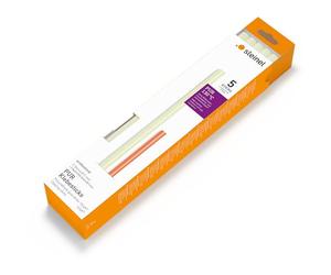 Steinel 087388 PUR Glue Sticks Diameter 11 mm Set, Outdoor Adhesive, 5 Sticks Including 2 Flushing Sticks, Weather and Moisture Resistant Mounting Adhesive, Transparent, 11 x 250 mm