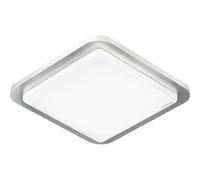 Steinel LED Ceiling Light RS LED D2 S - Stainless Steel Trim, 8.8 W Flush Ceiling Light, 360° Motion Detector, 8 m reach, Basic Light