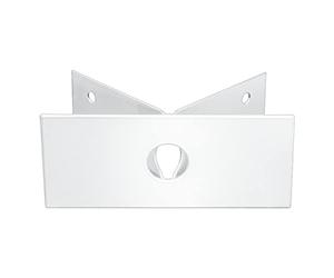 Steinel EWH 03 Corner Wall Bracket White Stainless Steel Corner Adaptor on Outside Corners for Outdoor Light L 400 S