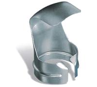 Steinel 70519 reflector nozzle - hot air attachment for hot air guns, for soldering tubes, shrinking tubes, White/Stainless Steel, 14 mm