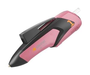 Steinel Hot Glue Gun MobileGlue 1007-S Rose | Hot Melt Glue Gun Cordless with 3 Glue Sticks 7mm, DIY Li-ion Battery