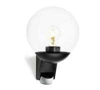 Steinel L 585 S Outdoor Wall Light Black, 180° Motion Sensor, 10 m Reach, Maximum 60 W Light Bulb (Not Included), E27 Fitting