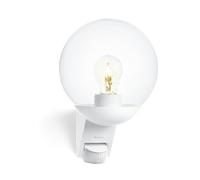 Steinel L 585 S Outdoor Wall Light White, 180° Motion Sensor, 10 m Reach, Maximum 60 W Light Bulb (Not Included), E27 Fitting