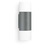 Steinel L 910 Wall Light, Anthracite, Up/Downlight Without Sensor, 9.8 W LED Outdoor Light, Warm White Wall Lamp, Aluminium