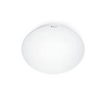 Steinel LED Ceiling Light RS 16 S - sensor switched indoor lamp, 360° motion detector, 8 m range, opal glass, 9.3 W wall light, IP44, White