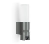 Steinel Led Outdoor Light L 625 Cam with 2K Surveillance Camera, Intercom System, Motion Detector, Dual-Band Wi-Fi 6, Opal Glass, Aluminium, Anthracite
