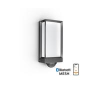 STEINEL Outdoor Wall Light L 42 SC Connect, Smart Wall Light, Motion Detector, dimmable, controllable via app, Timer, 13 W, 3000 K, Anthracite