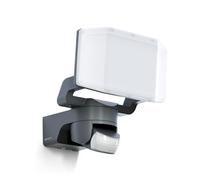 Steinel LED Security Light XLED Protect S Anthracite, 180°/10 m Motion Detector, Panoramic Floodlight, LED panel fully swivelling, 14.3 W, IP54