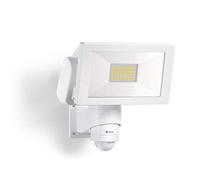 Steinel LS 300 S Spotlight, White, 29.5 W LED Floodlight, 240° Motion Sensor, 12 m Range, 4000 K Neutral White, Aluminium
