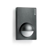 STEiNEL Motion Sensor IS 180-2 black, 180° Motion Detector, 12 m Reach, Corner Bracket, max. 1000 W or 6 LED lights 603113