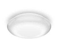 Steinel Outdoor Ceiling Light DL Vario Quattro Silver, 360° Motion Detector Adjustable in 4 Directions, Impact Resistant, Basic Light