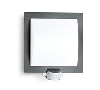 Steinel Outdoor Wall Light L 20 Anthracite -Motion Sensor Light, 180° Motion Detector, 10 m Range, Impact-Resistant, E27, max. 60 W