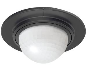 STEINEL - Recessed PIR Lighting Controller, 360 Degree Angle, Black, IP54