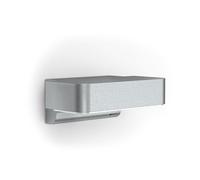 STEINEL Smart LED Outdoor Wall Light L 800 SC Silver, Motion Sensor Light, Downlight, Soft Light Start, Manual Override, Remote Control via App