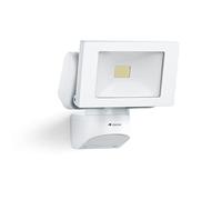 Steinel Spotlight LS 150 white, 14.7 W floodlight, swivelling spot head, neutral white LEDs (4000 K), IP44, aluminium
