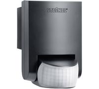 Steinel IS 130-2 black - 130° passive infrared motion detector, max. 12m reach, motion sensor for indoor and outdoor use