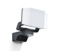 Steinel LED Spotlight XLED Protect Anthracite, Panorama Floodlight, LED panel fully swivelling, 3000 K warm white, 13.6 W, IP54