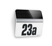 Steinel Solar House Number Light XSolar LH-N, Stainless Steel, Outdoor Solar Light, LED Wall Light, Including Street numbers and Letters