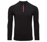 Steiner Mens Soft-Tec Half Zip Thermal Top: Black/Red: M Size: M, Colo