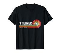 Steiner Proud Family Retro Sunset Last Name Surname T-Shirt