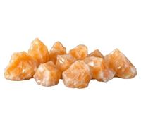 Steinfixx Orange Calcite I Raw Stones I 3-4 cm I 300 g I Healing Stone I Water Stone I Decoration I Fountain Stone I Mexico