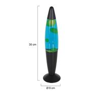 Steinhauer Lava lamp Volcan 3116, black, green-blue liquid, E14