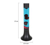 Steinhauer Lava lamp Volcan 3117, black, clear/red liquid, E14