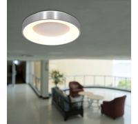 Steinhauer LED ceiling light Ringlede 2,700 K Ø 30 cm, silver