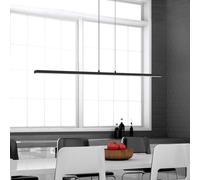 Steinhauer LED pendant light Bande, 150 cm up/down, black, CCT, dimmer