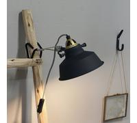 Steinhauer Nové wall light with a plug, black