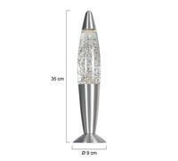 Steinhauer Table lamp Volcan 4187, steel, glitter effect, E14