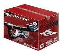 STEINHOF new detachable horizontal towbar compatible with VW UP Hatchback 5-door 2012-2020 with 13-pin Universal wiring kit