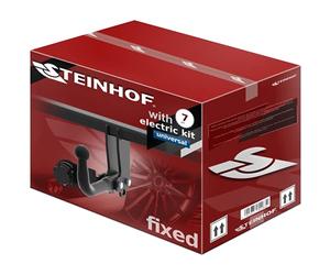 STEINHOF new fixed towbar compatible with VW Golf VII 5G Hatchback 5-door 09.2012-2020 with 7-pin Universal wiring kit