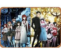 Steins Gate Kurisu Makise Rintaro Okabe Faris Nyannyan Itaru Hashida Luka Urushibara Mayuri Shiina Moeka Kiryū Suzuha Amane Kagari Shiina Maho Hiyajo Yuki Amane Anime Poster Home Wall Decoration Retro