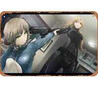 Steins Gate Suzuha Amane Anime Poster Home Wall Decoration Retro Metal Tin Sign 8x12 inch
