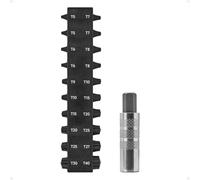 Steinwhale 20mm Ultra-Short Double-Ended Screwdriver Bit Set, Micro Stubby Power Bits with Custom 40mm Magnetic Bit Holder, Premium S2 Steel 1/4" Hex Shank for Tight Spaces & EDC (PH/PZ/SQ/SL/Hex)