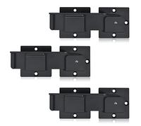 Steinwhale 7.5" Flip Gate Latch Lock with Padlock Holes 3Pack, 4mm Heavy Duty Aluminum Alloy Door Latch for Outdoor Wooden Fence, Swing and Sliding Open Gate, Double Gate, Barn Door, Shed, Vinyl Fence