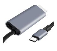 Steinwhale USB-C to HDMI 2-in-1 Cable 6.6 ft, 100W PD Fast Charge, 4K@60Hz Ultra-HD, Thunderbolt & USB-C Compatible, for iPhone 17 Pro Max, MacBook, Steam Deck, Galaxy S25 & Switch 2
