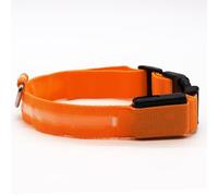 SteJar LED Dog Collar, Light Up Dog Collars, Adjustable USB Rechargeable Glow in The Dark Dog Collars High Visibility Glowing Dog Collars for Large Medium and Small Dogs (X-Large,Orange)