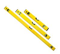 STEK Spirit Level, 3pcs High Accuracy Spirit Level Set Lightweight DIY Builder 400, 600, 1000mm, Aluminum Alloy Level Set, Large Spirit Level with Powerful Magnets, yellow (LVL-3PYL)