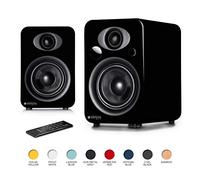 Steljes NS3 Powered Loud Speakers Stereo System Subwoofer British Design Compatible with iPhone through Bluetooth wirelessly (Coal Black) ¡