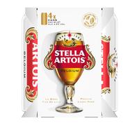 Stella Artois Lager Beer Can, 4 x 440m
