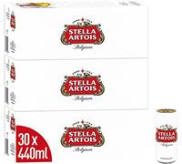 Stella Artois Lager Beer Cans , 30 x 440 ml
