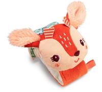 Lilliputiens - Organic Cotton Rattle Bracelet Stella The Fawn - Soft Sensory Toy for Wrist or Ankle with Bell and crinkly Paper - Stimulates Sight and Hearing - for Babies from 1 Month - 83387