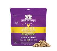 Stella & Chewy's Freeze-Dried Raw Cat Dinner Morsels - Grain Free, Protein Rich Cat & Kitten Food - Chick Chick Chicken Recipe - 18 oz Bag