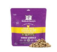 Stella & Chewy's Freeze-Dried Raw Cat Dinner Morsels - Grain Free, Protein Rich Cat & Kitten Food - Chick Chick Chicken Recipe - 8 oz Bag
