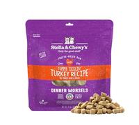 Stella & Chewy's Freeze-Dried Raw Cat Dinner Morsels - Grain Free, Protein Rich Cat & Kitten Food - Tummy Ticklin’ Turkey Recipe - 8 oz Bag