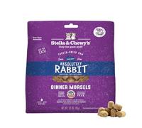 Stella & Chewy's Freeze-Dried Raw Cat Dinner Morsels - Grain Free, Protein Rich Cat & Kitten Food - Absolutely Rabbit Recipe - 3.5 oz Bag