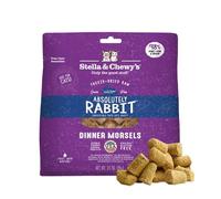 Stella & Chewy's Freeze-Dried Raw Cat Dinner Morsels - Grain Free, Protein Rich Cat & Kitten Food - Absolutely Rabbit Recipe - 3.5 oz Bag
