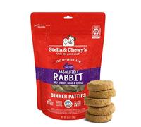 Stella & Chewy's Freeze-Dried Raw Dinner Patties - Absolutely Rabbit Recipe - High Protein Grain-Free Puppy & Dog Food - Perfect For Picky Eaters - 5.5 oz